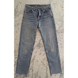 VTG Y2K USA Made Levi's 512 Light Wash Mens 30x29 Jeans Thrashed Grunge Punk